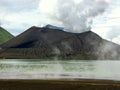 Mount Tavuruvur volcanic eruption lies near Rabaul, Papua New Guinea. Nature concept