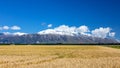 Mount Taylor and Mount Hutt scenery in south New Zealand