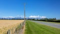 Mount Taylor and Mount Hutt scenery in south New Zealand