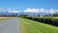 Mount Taylor and Mount Hutt scenery in south New Zealand