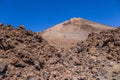 Mount Teide and volcanic rocks, Tenerife, Canary Islands, Spain