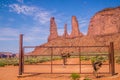 Mount Three Sisters, old Indian saddles and picturesque Monument Valley