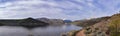 Mount Timpanogos backside view near Deer Creek Reservoir Panoramic Landscape view from Heber, Wasatch Front Rocky Mountains. Utah, Royalty Free Stock Photo