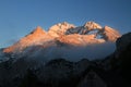 Mount Triglav in the early morning. Royalty Free Stock Photo