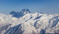 Mount Ushba from the slopes of Elbrus in the Caucasus