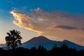 Mount Versuvius at sunset