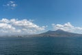 Mount Vesuvius and Bay of Naples seascape. Naples, Italy Royalty Free Stock Photo