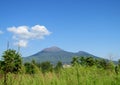 Mount Vesuvius in the distance in summer Royalty Free Stock Photo