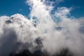 Mount Vesuvius - Panoramic view from volcano Mount Vesuvius on the bay of Naples, Province of Naples, Campania , Italy, Europe Royalty Free Stock Photo