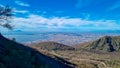 Mount Vesuvius - Panoramic view from volcano Mount Vesuvius on the bay of Naples, Province of Naples, Campania, Italy, Europe Royalty Free Stock Photo