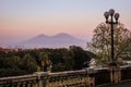 Mount Vesuvius at sunset. Naples. Italy