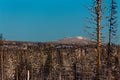 Mount Vithatten in Vasterbotten, Sweden, under blue sky