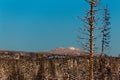 Mount Vithatten in Vasterbotten, Sweden, under blue sky Royalty Free Stock Photo