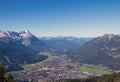 Mount Wank with a view of Garmisch Partenkirchen Germany Royalty Free Stock Photo