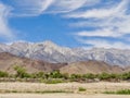 Mount Whitney as seen from Highway 395 Royalty Free Stock Photo