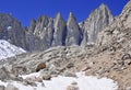 Mount Whitney, California 14er and state high point Royalty Free Stock Photo