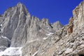 Mount Whitney, California 14er and state high point Royalty Free Stock Photo