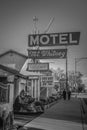 Mount Whitney Motel in the historic village of Lone Pine - LONE PINE CA, USA - MARCH 29, 2019