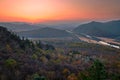 The Mount Xian weng sunset