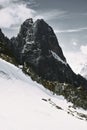 Mountai and snow peak in France