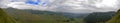 Mountain panorama view from Doamnele peak Royalty Free Stock Photo