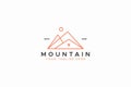 Real Estate and Property Housing at Mountain Hill Logo Concept