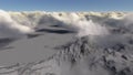 Mountain above the clouds