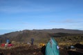 Mountain and adventure could deep smock sky in nature