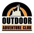 Mountain adventure sign