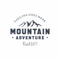 Mountain / adventure / travel vintage retro hipster logo design