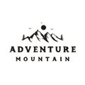 Mountain / adventure / travel vintage retro rustic hipster logo design