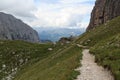 Mountain alps panorama in Brenta Dolomites, Italy Royalty Free Stock Photo