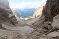 Mountain alps panorama in Brenta Dolomites, Italy Royalty Free Stock Photo