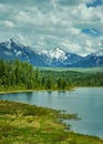 Mountain Altai , Ulagansky lake Royalty Free Stock Photo