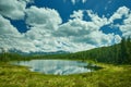 Mountain Altai , Ulagansky lake Royalty Free Stock Photo