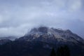 Mountain andclouds