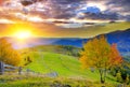 Mountain autumn landscape