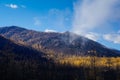 Mountain autumn landscape in the north of the Trans-Baikal Territory