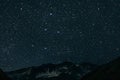 backgrounds night sky with stars and moon and clouds Royalty Free Stock Photo