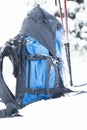 Mountain Backpack with Trekking Sticks