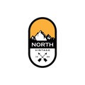 Mountain Badges Logo Design. vector illustration