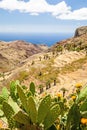 Mountain beautiful landscape, island and ocean Royalty Free Stock Photo