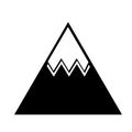 Mountain big isolated icon