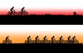 Mountain bike banner Royalty Free Stock Photo