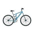 Mountain bike. Cycling downhill from the mountains.Different Bicycle single icon in cartoon style vector symbol stock