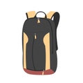 Mountain bike equipment backpack. For design, patches, seal, logo or badges. activity flat icon