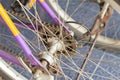 The mountain bike gears cassette Royalty Free Stock Photo