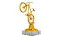 Mountain Bike Gold trophy with Marble Base