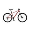 Mountain bike hardtail. flat color vector illustration Royalty Free Stock Photo