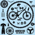 Mountain bike icons